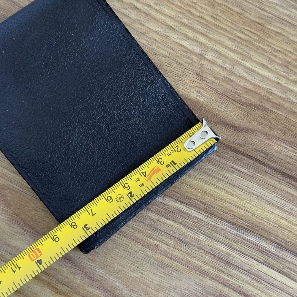 Calfskin Bifold Black Leather Wallet Calfskin Bangalore - Picture 9 of 9
